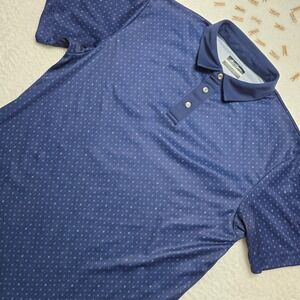 Ben Hogan Performance Polo Shirt Diamond Print‎ Golf Mens Medium